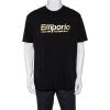 Emporio Armani Black Cotton Logo Printed Crewneck T-Shirt 3XL For Men -Emporio Armani sale luxury men emporio armani used clothes p459171 006