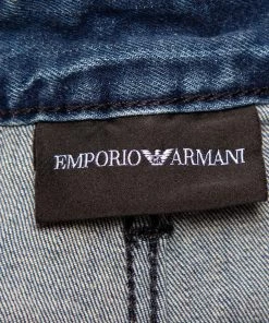 Emporio Armani Blue Denim Straight Leg Jeans XXL For Men -Emporio Armani sale luxury men emporio armani used clothes p459183 004