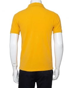 Emporio Armani Mustard Yellow Cotton Polo T-Shirt M For Men -Emporio Armani sale luxury men emporio armani used clothes p464536 003