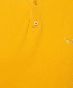 Emporio Armani Mustard Yellow Cotton Polo T-Shirt M For Men -Emporio Armani sale luxury men emporio armani used clothes p464536 006