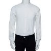 Emporio Armani White Cotton Stand Collar Button Front Shirt M For Men 1 Emporio Armani White Cotton Stand Collar Button Front Shirt M For Men -Emporio Armani sale luxury men emporio armani used clothes p476480 004