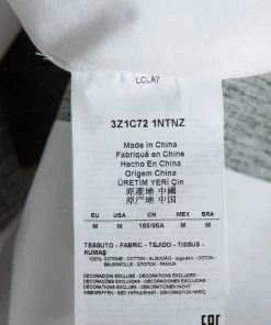 Emporio Armani White Cotton Contrast Trim Zip Front Slim Fit Shirt M For Men -Emporio Armani sale luxury men emporio armani used clothes p476527 001