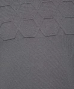 Emporio Armani Grey Embossed Knit Round Neck Sweater L For Men -Emporio Armani sale luxury men emporio armani used clothes p476529 006