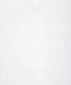 Emporio Armani White Logo Embroidered Cotton V-Neck T-Shirt S For Men -Emporio Armani sale luxury men emporio armani used clothes p476595 005