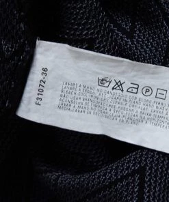 Emporio Armani Black Patterned Knit Long Sleeve T-Shirt L For Men -Emporio Armani sale luxury men emporio armani used clothes p476596 005
