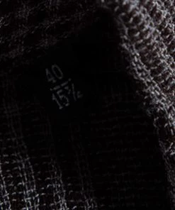 Emporio Armani Brown Checkered Knit Overlay Detail Button Front Shirt L For Men -Emporio Armani sale luxury men emporio armani used clothes p476655 004