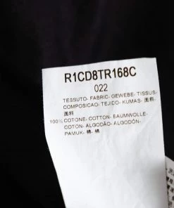 Emporio Armani Black Printed Cotton Button Front Shirt XL For Men -Emporio Armani sale luxury men emporio armani used clothes p476700 002