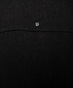 Emporio Armani Charcoal Grey Wool Overlay Detail Button Front Shirt L For Men -Emporio Armani sale luxury men emporio armani used clothes p476712 002