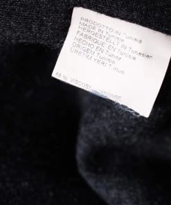 Emporio Armani Charcoal Grey Wool Overlay Detail Button Front Shirt L For Men -Emporio Armani sale luxury men emporio armani used clothes p476712 007