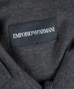 Emporio Armani Men's Grey Shirt L For Men -Emporio Armani sale luxury men emporio armani used clothes p47900 0008