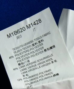 Emporio Armani Blue Wool & Mesh Layered Toggle Button Hooded Duffle Coat XL For Men -Emporio Armani sale luxury men emporio armani used clothes p479654 007