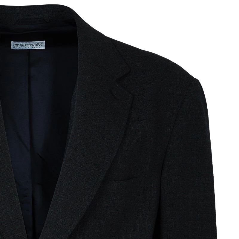Emporio Armani Men's Grey Wool Blazer L For Men 6 Emporio Armani Men's Grey Wool Blazer L For Men - Image 4