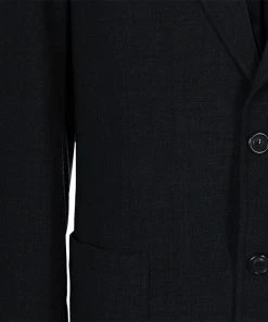 Emporio Armani Men's Grey Wool Blazer L For Men 16 Emporio Armani Men's Grey Wool Blazer L For Men -Emporio Armani sale luxury men emporio armani used clothes p47986 006