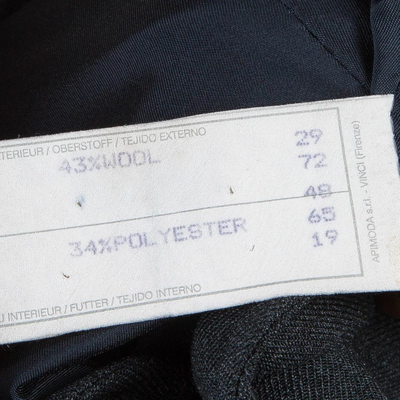 Emporio Armani Men's Grey Wool Blazer L For Men 11 Emporio Armani Men's Grey Wool Blazer L For Men - Image 9