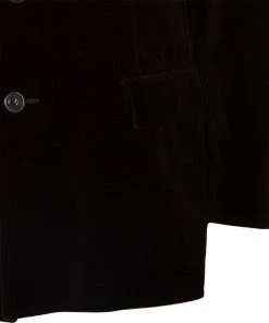 Emporio Armani Men's Brown Velvet Blazer L For Men -Emporio Armani sale luxury men emporio armani used clothes p47987 005