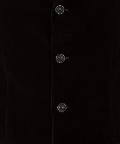 Emporio Armani Men's Brown Velvet Blazer L For Men -Emporio Armani sale luxury men emporio armani used clothes p47987 007