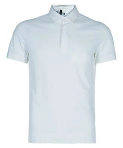 Emporio Armani Men's White Polo Shirt L For Men