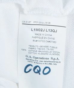 Emporio Armani Men's White Polo Shirt L For Men -Emporio Armani sale luxury men emporio armani used clothes p48342 009