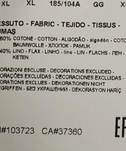 Emporio Armani White Cotton & Linen Button Front Shirt XL For Men -Emporio Armani sale luxury men emporio armani used clothes p505040 006