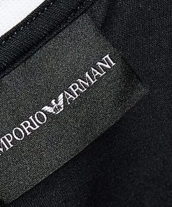 Emporio Armani Navy Blue Cotton Knit Logo Printed T-Shirt XS For Men -Emporio Armani sale luxury men emporio armani used clothes p531819 007