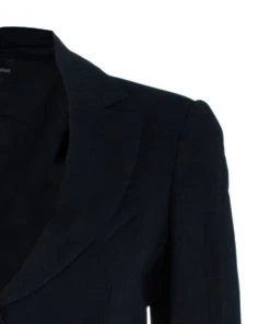Emporio Armani Classic Single Breasted Black Blazer For Men -Emporio Armani sale luxury men emporio armani used clothes p5333 0004