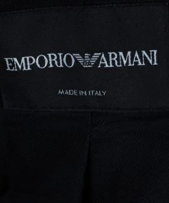 Emporio Armani Classic Single Breasted Black Blazer For Men -Emporio Armani sale luxury men emporio armani used clothes p5333 0008