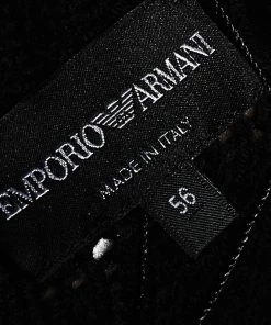 Emporio Armani Monochrome Cable Knit Turtleneck Sweater XXXL For Men -Emporio Armani sale luxury men emporio armani used clothes p541448 007