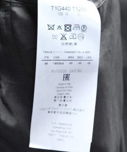 Emporio Armani Grey Wool Cut-Out Patterned Single Breasted Blazer M For Men -Emporio Armani sale luxury men emporio armani used clothes p549988 004