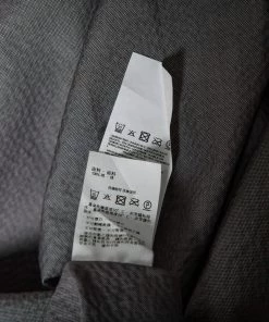 Emporio Armani Giorgio Armani Grey Crinkled Cotton Zip Front Shirt XXL For Men -Emporio Armani sale luxury men emporio armani used clothes p575535 006