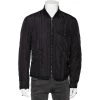 Emporio Armani Black Synthetic Zip Front Jacket L For Men -Emporio Armani sale luxury men emporio armani used clothes p581748 006