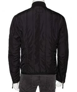 Emporio Armani Black Synthetic Zip Front Jacket L For Men 12 Emporio Armani Black Synthetic Zip Front Jacket L For Men -Emporio Armani sale luxury men emporio armani used clothes p581748 009