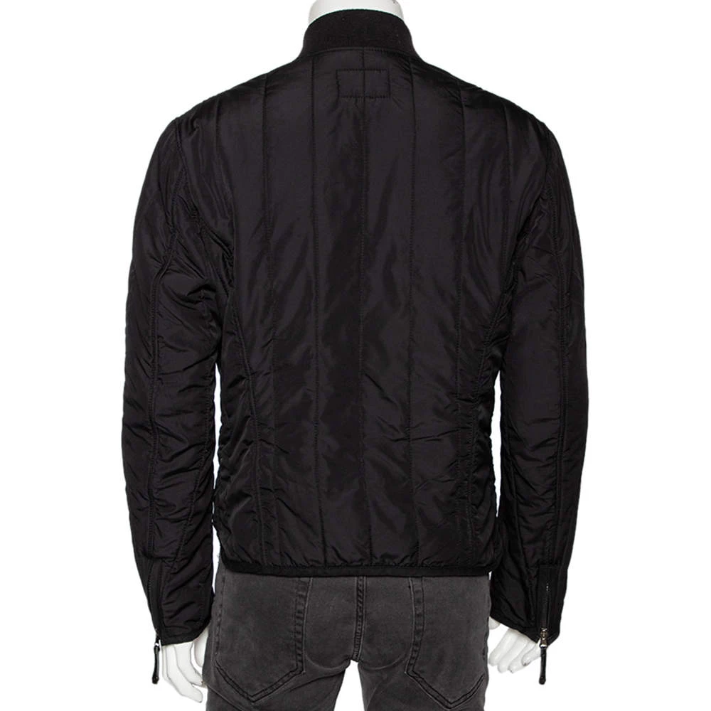 Emporio Armani Black Synthetic Zip Front Jacket L For Men 5 Emporio Armani Black Synthetic Zip Front Jacket L For Men - Image 3