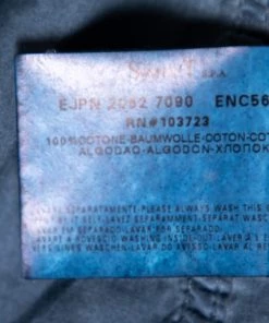 Emporio Armani Blue Cotton Button Down Long Sleeve Shirt S For Men -Emporio Armani sale luxury men emporio armani used clothes p594740 006