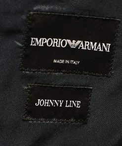 Emporio Armani Navy Blue Wool Knit Johnny Line Blazer M For Men -Emporio Armani sale luxury men emporio armani used clothes p597901 007