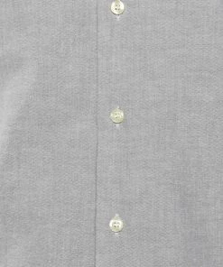 Emporio Armani Grey Cotton Button Front Shirt M For Men -Emporio Armani sale luxury men emporio armani used clothes p613415 004