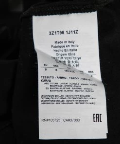 Emporio Armani Black Cotton Printed Crew Neck T-Shirt S For Men -Emporio Armani sale luxury men emporio armani used clothes p620334 003