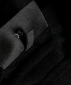 Emporio Armani Black Textured Knit Long Sleeve Crew Neck Sweater XS For Men -Emporio Armani sale luxury men emporio armani used clothes p620375 004