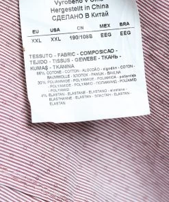 Emporio Armani Burgundy Cotton Slim Fit Shirt XXL For Men -Emporio Armani sale luxury men emporio armani used clothes p620991 006