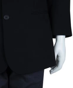 Emporio Armani Black Fleece Wool Blazer M For Men -Emporio Armani sale luxury men emporio armani used clothes p62323 006