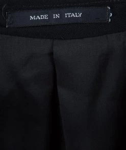 Emporio Armani Black Fleece Wool Blazer M For Men -Emporio Armani sale luxury men emporio armani used clothes p62323 010