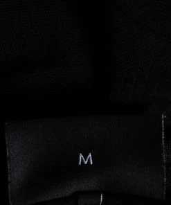 Emporio Armani Black Cotton All Over Logo Detailed Polo T-Shirt M For Men -Emporio Armani sale luxury men emporio armani used clothes p632075 002