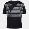 Emporio Armani Black Cotton Logo Printed Crew Neck T-Shirt XL For Men