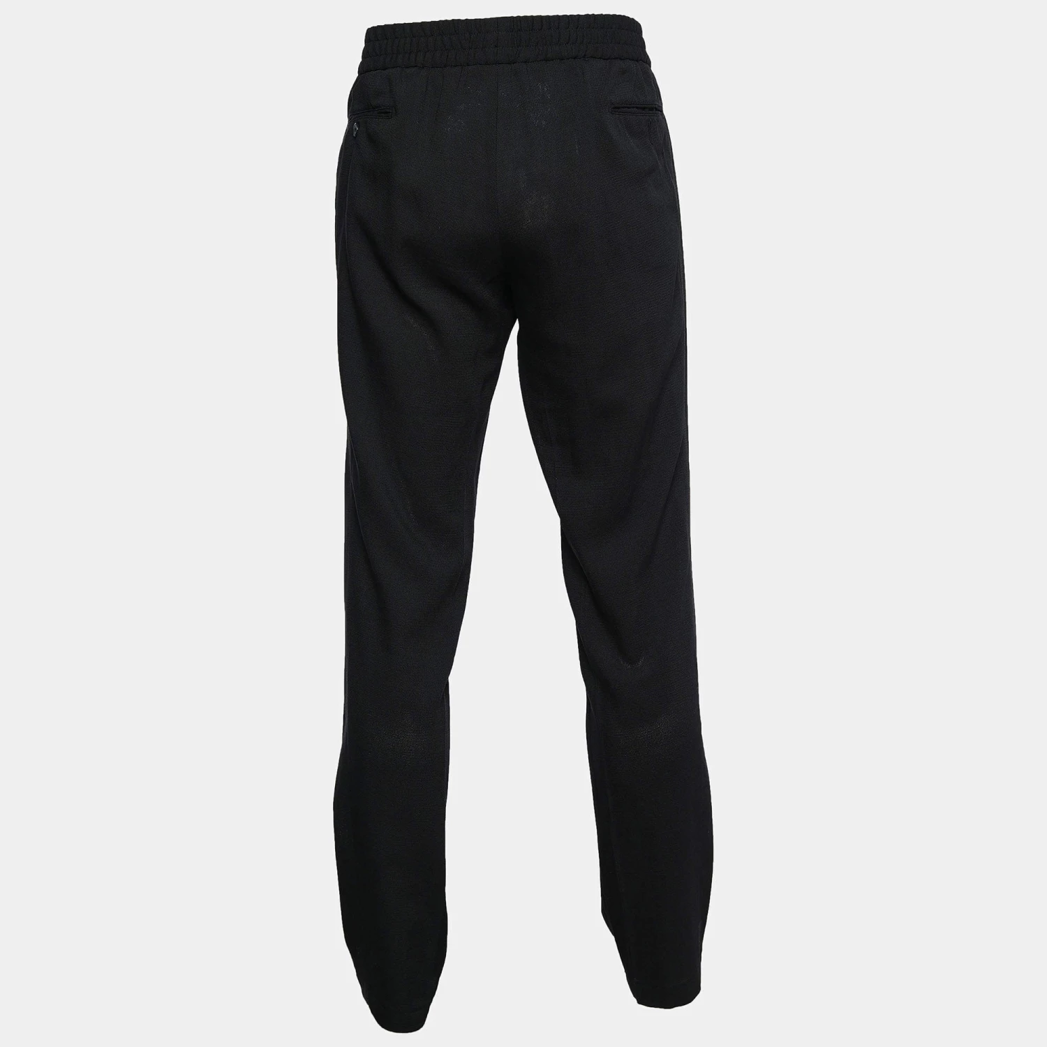 Emporio Armani Black Textured Knit Jogger Pants XXL For Men 4 Emporio Armani Black Textured Knit Jogger Pants XXL For Men - Image 2