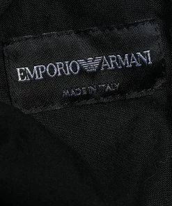 Emporio Armani Black Textured Knit Jogger Pants XXL For Men 10 Emporio Armani Black Textured Knit Jogger Pants XXL For Men -Emporio Armani sale luxury men emporio armani used clothes p633705 004
