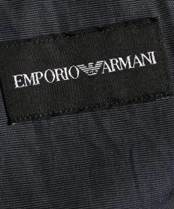 Emporio Armani Blue Printed Crinkled Jogger Pants L For Men -Emporio Armani sale luxury men emporio armani used clothes p633716 005