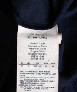 Emporio Armani Navy Blue Cotton Crew Neck T-Shirt M For Men -Emporio Armani sale luxury men emporio armani used clothes p635438 003