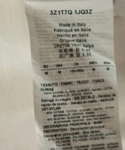 Emporio Armani White Printed Cotton Short Sleeve T-Shirt M For Men -Emporio Armani sale luxury men emporio armani used clothes p646368 003