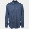 Emporio Armani Navy Blue Cotton Long Sleeve Shirt XXL For Men -Emporio Armani sale luxury men emporio armani used clothes p666493 002
