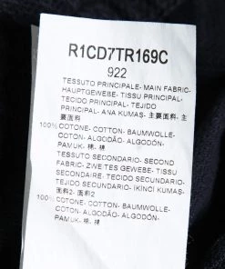 Emporio Armani Navy Blue Cotton Zip Front Lightweight Jacket XL For Men -Emporio Armani sale luxury men emporio armani used clothes p669180 002