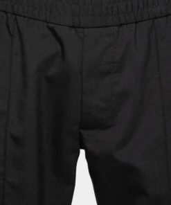 Emporio Armani Black Wool Drawstring Pants L For Men -Emporio Armani sale luxury men emporio armani used clothes p674752 006